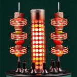 연기 안나는 고기 굽는 기계 회전식 바베큐 실내용 숯불그릴 바베큐 양꼬지구이 기계 : 엉뚱한 사람들