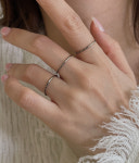 925실버 유화 엔틱 꽈베기 포인트 투웨이 실반지 : 모던맨션