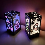 크리스마스 한지공예 LED 무드등 램프 만들기 DIY 키트 : 영농조합법인 에듀팜