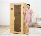 가정용 건식 찜질방 부스 1인용 미니 사우나 원적외선 : FANDAFUNDA