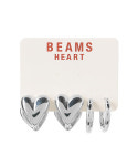 [BEAMS HEART] 빔즈 하트 2세트 귀걸이 2컬러 실버 : 하이개러지