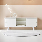 온가구 도어 슬라이딩 거실장 1200 2colors E440 티비TV장다이테이블협탁받침대수납장 : 온가구