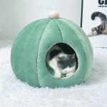겨울 고양이 강아지 집 숨숨집 쿠션 방석 동굴 하우스 : GA쇼핑