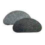 금산돌그릇 반달 돌 받침 대 장수곱돌 고기받침 160x80 (모서리가공/무테) : 금산돌그릇