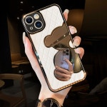 애니율 아이폰13 14 퀄팅 가죽 거울 케이스 G2246 : 애니율