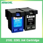 리필잉크 호환잉크  21 22 카트리지 hp 21xl 용 hp21 hp22 Deskjet F2180 F4180 F2200 F2280 F300 F380 380 D2300 프린터 : 만물공구상