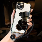 애니율 아이폰13 14 퀄팅 가죽 거울 케이스 G2246 : 애니율