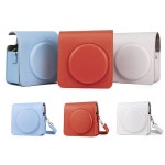 카메라가방 카메라백  폴라로이드 스퀘어 SQ1 카메라에 대 한 Instax 대용량 카메라 가방에 PU 가죽 케이스 가방 : 만물공구상