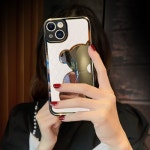 애니율 아이폰13 14 퀄팅 가죽 거울 케이스 G2246 : 애니율