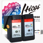 리필잉크 호환잉크  Hicor Canon PG 460 CL 461 용 재생 잉크 카트리지 Pixma TS5340 pg-460xl cl-461xl 콤보 팩 호환 프린터... 