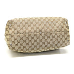 [중고명품 미스터문] Gucci(구찌) 229852 GG로고 자가드 브라운 레더 트리밍 아이콘 빗 홀스빗 쇼퍼 숄더백 [중고명품매입] : MISTER MOON