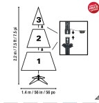 코스트코 마이크로LED 글리터 트리 2.2m 관공서 트리, 빌딩트리, 파티 트리장식 : 시연님상점