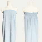 샵피라 S0839 빅코드레이원단 밸크로 에스테틱 샤워가운 고객가운 : 샵피라