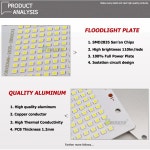 테리어조명 앵두전구 B 5PC LED 투광 램프 PCB 교체 Plate10 20 30 50 100 150 200W SMD2835 100% 옥외 램프를 가득 차 힘 광원위원회 DI... 
