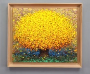 돈들어오는그림 골드색 황금나무 그림 돈복 재물운 거실 소파 회사 그림 액자 개업 집들이 입주액자 선물 승진 취업 축하  풍수인테리어  현관액자... 