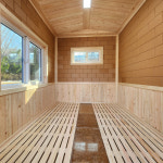 이동식 황토찜질방(구들+온수난방 겸용) : 황토와편백나무