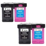리필잉크 호환잉크  122XL 교체 hp 122 xl hp122 Deskjet 1000 1050 2000 2050s 3000 3050A 3052A 3054 1010 1510 프린 : 만물공구상
