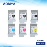 리필잉크 호환잉크  Pfi 102 카트리지 캐논 프린터 용 모든 색상 iPF500/510 iPF600/605/610 iPF700/710/720/760 iPF650/655 iPF7... 