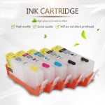 리필잉크 호환잉크  Colorsun 5pcs HP364 잉크 카트리지 HP 364 XL 용 5520 5524 6510 6520 7510 B109 B110 B209 B210 C30 : 만물공구상