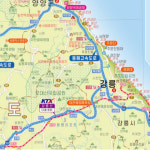 휴대용 전국 1번 국도 고속도로 망 지도 대한민국 한국 관광 여행 경부 남부 강원도 중부 : 요망때