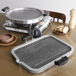 손잡이 고기구이 돌판 냉삼 대창 불고기 불판 원형 돌구이판_중,32cm : 페브스토어