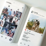 [선물포장]양면 10000mAh 인스타그램 사진 12장 보조배터리 : CUSTOM-X