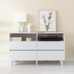 온가구 수납 3단 거실장 1180 3colors G1170 티비TV장다이테이블협탁받침대장식장 : 온가구