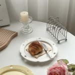 치즈 플레이트 접시 홈카페 와플 귀여운 그릇 모먼트스푼 : 모먼트스푼