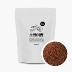 비지떡 소형어밥 1kg 3500ml 네온 구피 소형 열대어 먹이 사료 : Bizidduk