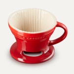 독일직구 르크루제 pour over 드립커피 필터 스톤웨어 체리레드 : 독님문