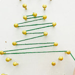 스트링아트 크리스마스 트리 화이트 겨울 학생 청소년 만들기 DIY 세트 : 퍼니 팩토리