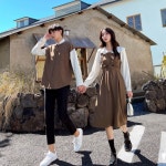 커플시밀러룩 트렌치원피스 제주도 크리스마스 커플룩 : 김준샵