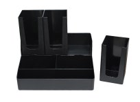 카페 일회용 종이컵 뚜껑 냅킨 홀더 6구 분리형 커피 티 탕비실 용품 정리 PC 디스펜서 : 푸른망고