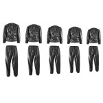 땀복 여성 헤비 듀티 땀 사우나 슈트 운동 체육관 감량을위한 안티 립 의류 세트 러닝 : 홈즈글로벌