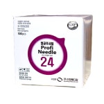 여드름 주사침 주사바늘 멸균 니들 신창 24G x 19mm 100개입 일회용 피부과 : 부림약품