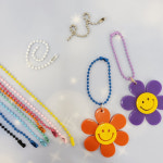 컬러군번줄 키링만들기 부자재 악세서리 에어팟키링  굿즈제작 : 백바이백