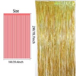 미터 금속 호일 프린지 쉬머 배경 웨딩 벽 장식 신부 베이비 샤워 생일 반짝이 Cu 수 : 서현5 수정