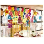 미터 금속 호일 프린지 쉬머 배경 웨딩 벽 장식 신부 베이비 샤워 생일 반짝이 Cu 수 : 서현5 수정