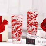 플로팅 캔들 용 인공 진주 스트링 M 롤 웨딩 센터 피스 테이블용 화환 장식 꽃병 필러 : 서현5 수정