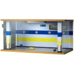 :8 스케일 Lynk &amp Co 자동차 모델 주차장 디스플레이 스탠드 지하 차고 Led 라이트 팬 선물 : 서현5 수정