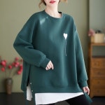 [삐삐수정샵]빅사이즈 겨울 트렌디 맨투맨 : 삐삐수정샵