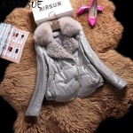 AYUNSUE여우 모피 칼라 양피 코트 가죽 자켓 여성용 Veste Cuir Femme J6 가을 겨울 : 서현 4 광명