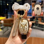 자동차 키 케이스 커버 메르세데스 벤츠 W205 W204 W212 GLA-R-SL 클래스 GLK SLC AMG SLK CLS GT GLS SLS 체인 액세서리 : 니니풀 잡화점