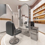 미용실 대형 거울 이발소 테이블 단면 전신 전신 헤어살롱 전용 스마트미러 E 112 : 모여라샵