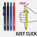 모리스 JUSTCLICK 1.0mm 노크식 똑딱이 슬림 유성마카/매직 S 1자루 : 문구반점