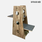 큐베리 소형 미니 숨숨집 캣타워 미송 아카시아 A형 : 큐베리