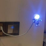 우주 비 USB 야간 조명 램프 크리 에이 티브 우주인 라이트 휴대용 테이블 컴퓨터 PC 책상 : 서현5 수정
