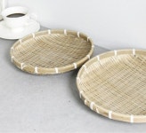 전소쿠리 대나무소쿠리 전 광주리 튀김 나무채반 부침개채반 중 : 서나샵