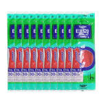 태화 고무장갑 꽃밴 L 레드 10입 설겆이 세탁 청소 : 에스엠크린