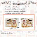 Cutebee Wodden 인형 집 DIY 가구 키트 LED 조명 이위한 장난감 선물 생일 케이크 일기 : 서현5 수정